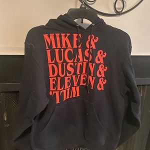 Stranger Things Black Hoodie, Adult Small
